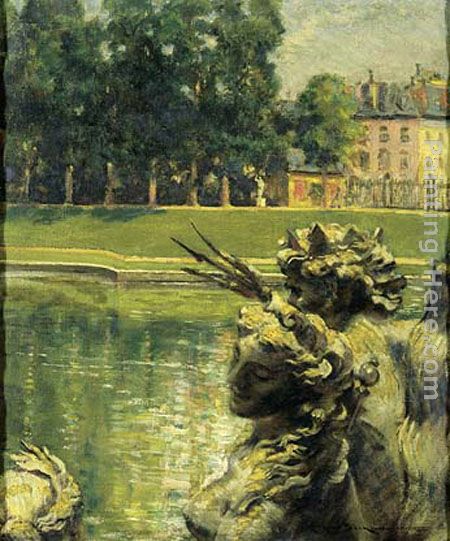 Bassin de Neptune, Versailles painting - James Carroll Beckwith Bassin de Neptune, Versailles art painting